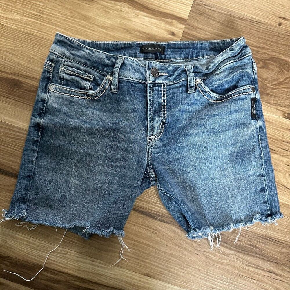 Silver 29 cutoff distressed western minimalist shorts